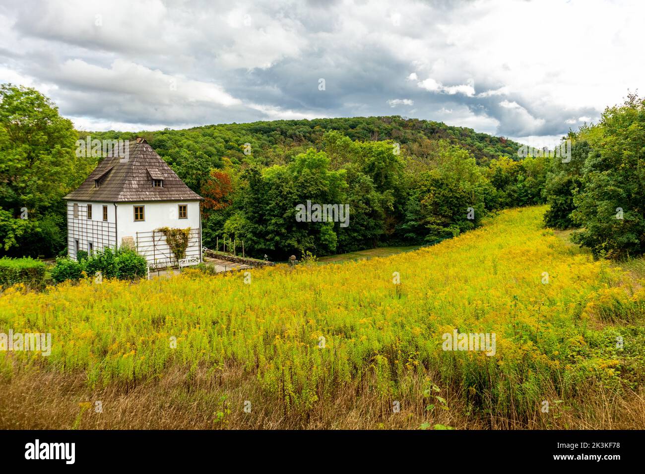 Passeggiate attraverso i parchi di Bad Sulza - Turingia - Germania Foto Stock