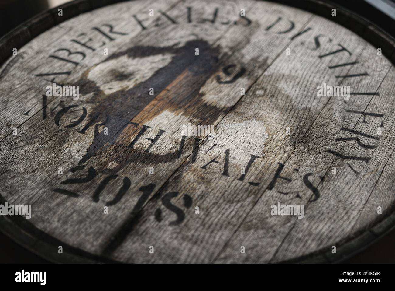 Aber Falls Whisky, Aber Falls Visitor Centre, Galles, Regno Unito Foto Stock