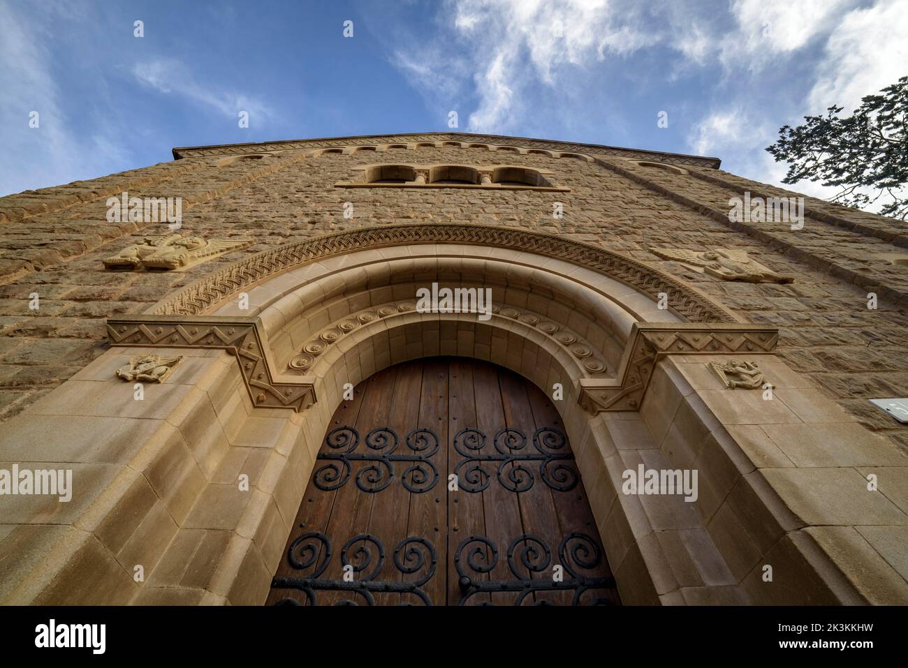 La chiesa di la Puríssima nella città dell'azienda tessile Cal Vidal (Puig-reig, Berguedà, Barcellona, Catalogna, Spagna) ESP: Iglesia de la Puríssima, Cal Vidal Foto Stock