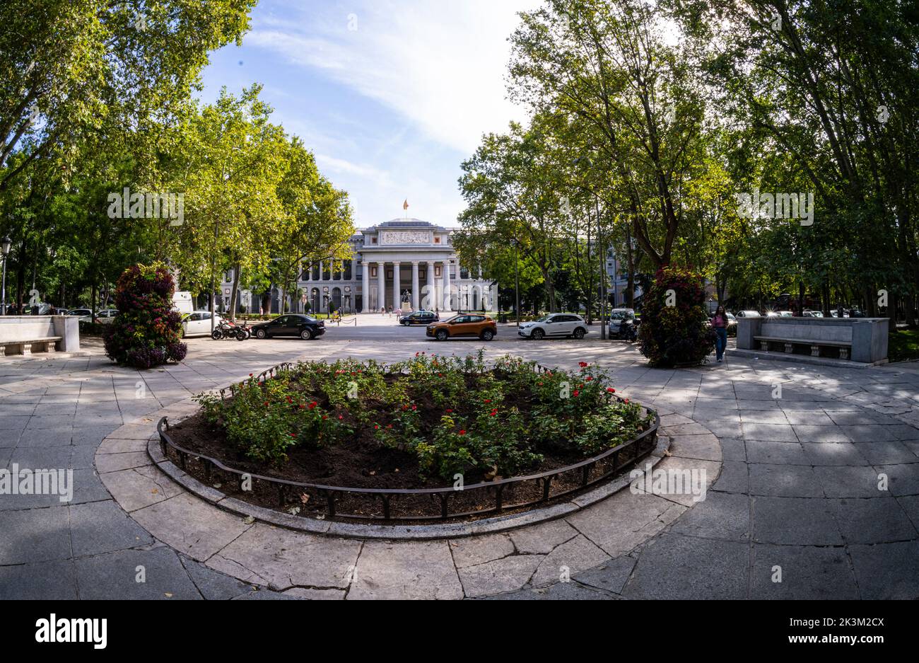 Madrid, Spagna, settembre 2022. Vista panoramica del Museo del Prado nel centro della città Foto Stock