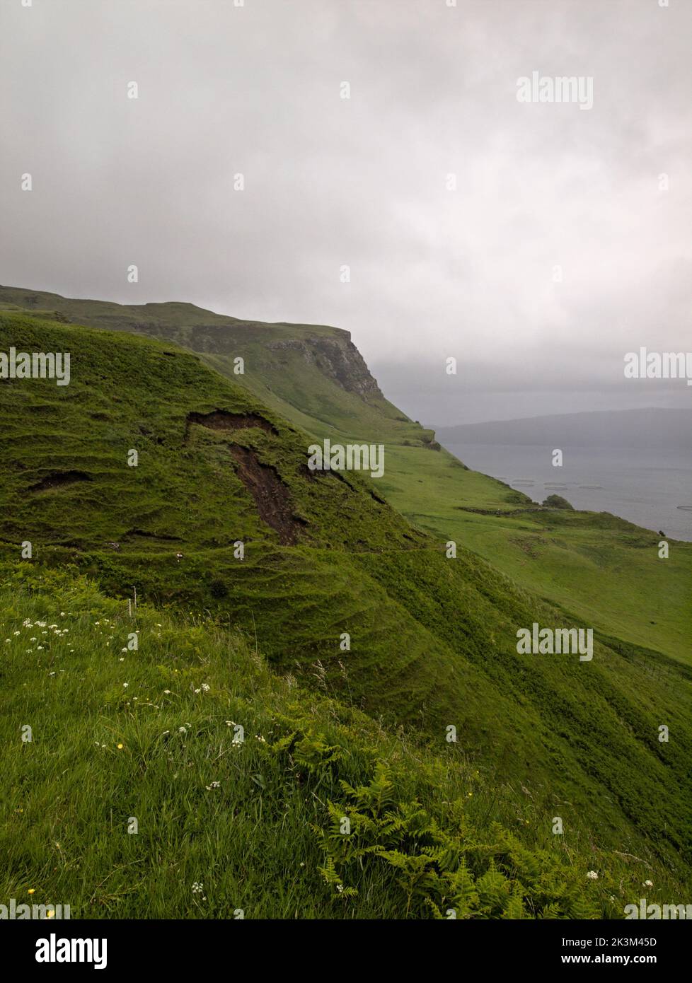 Creag Mhor e il suono di Raasay da Toravaig vicino Portree, Isola di Skye, Scozia. Foto Stock