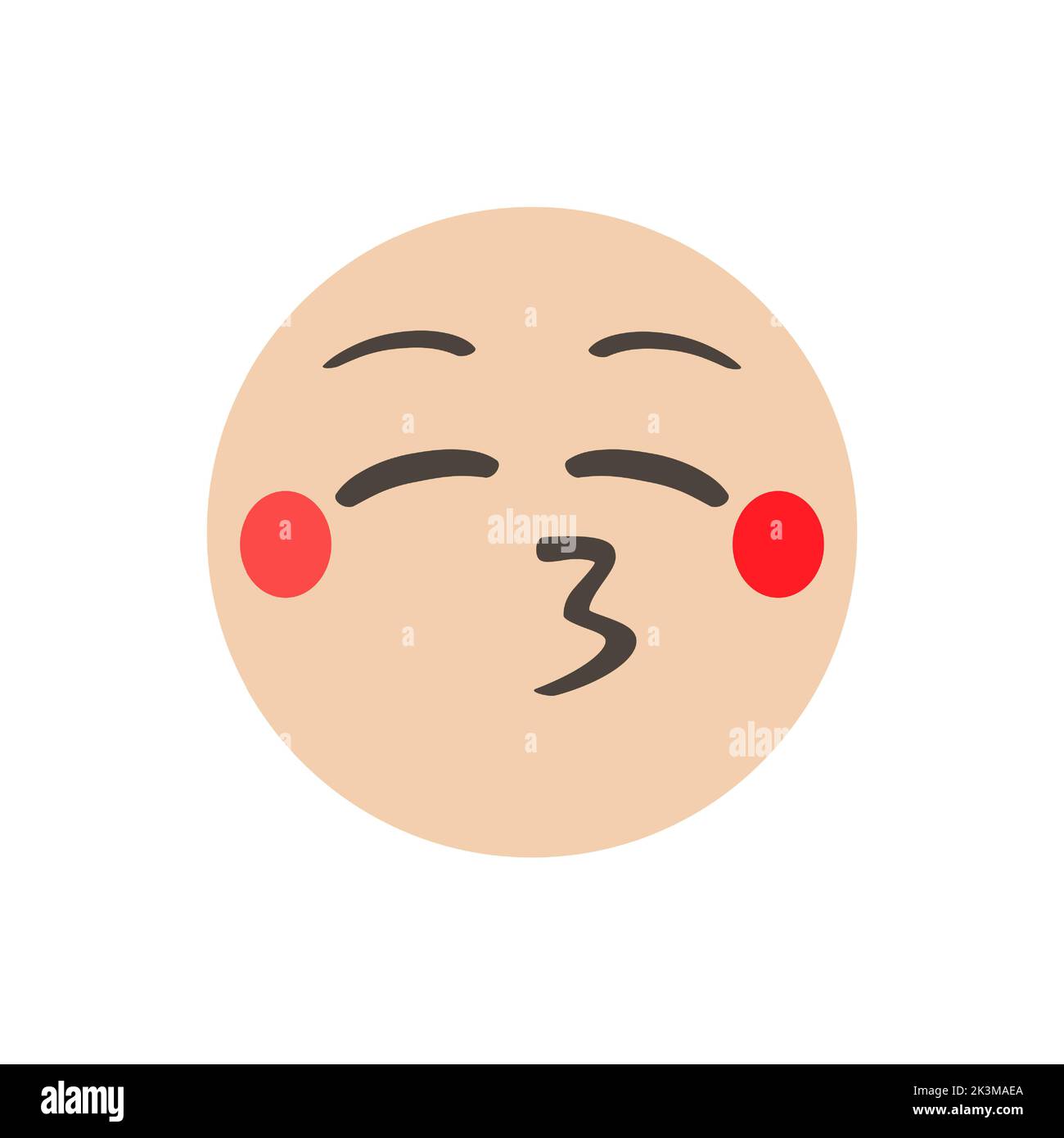 Baciare con gli occhi chiusi emoji immagini e fotografie stock ad alta ...