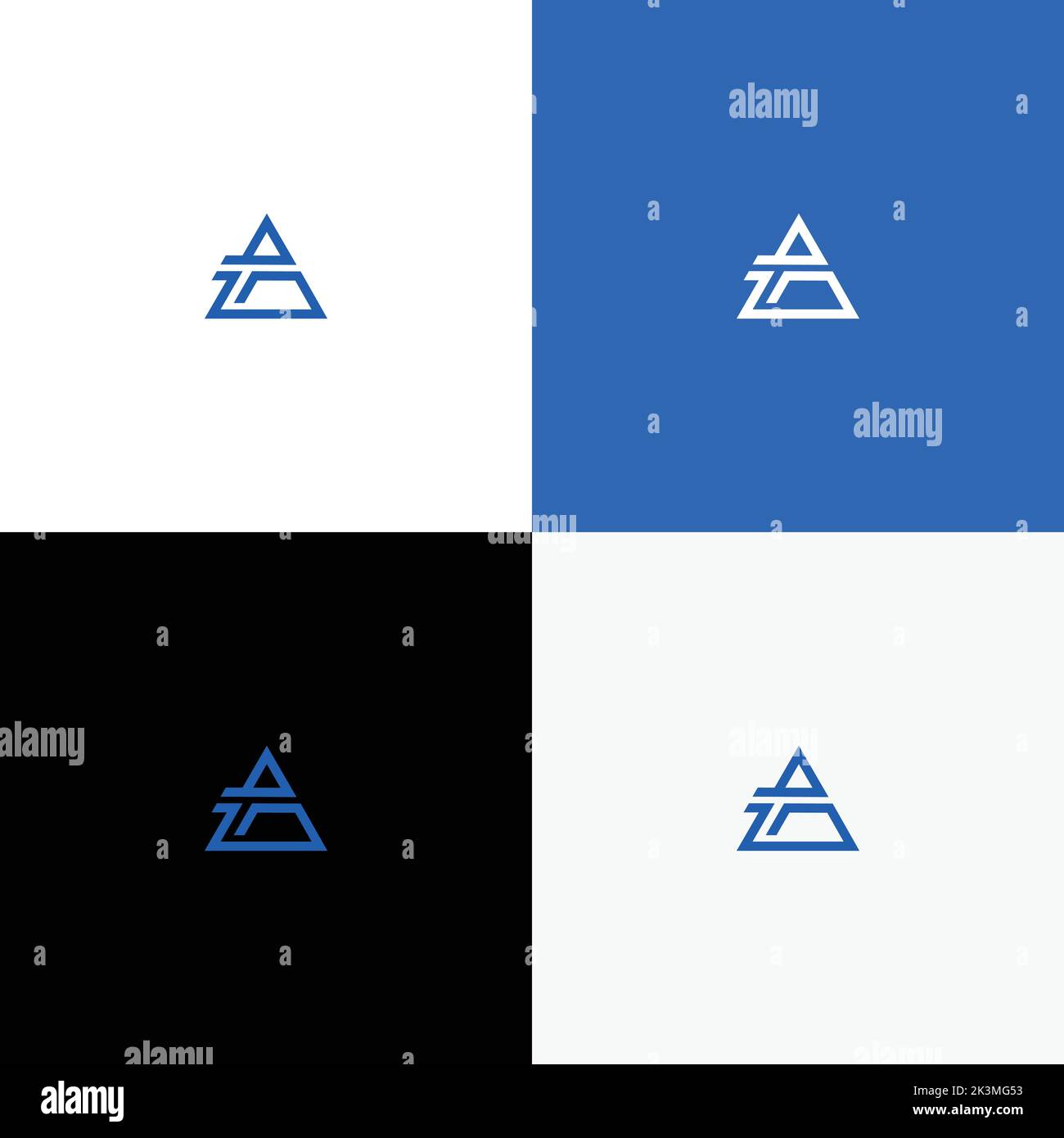 Un vettore di logo con le iniziali B,T,A isolate in diversi sfondi Illustrazione Vettoriale