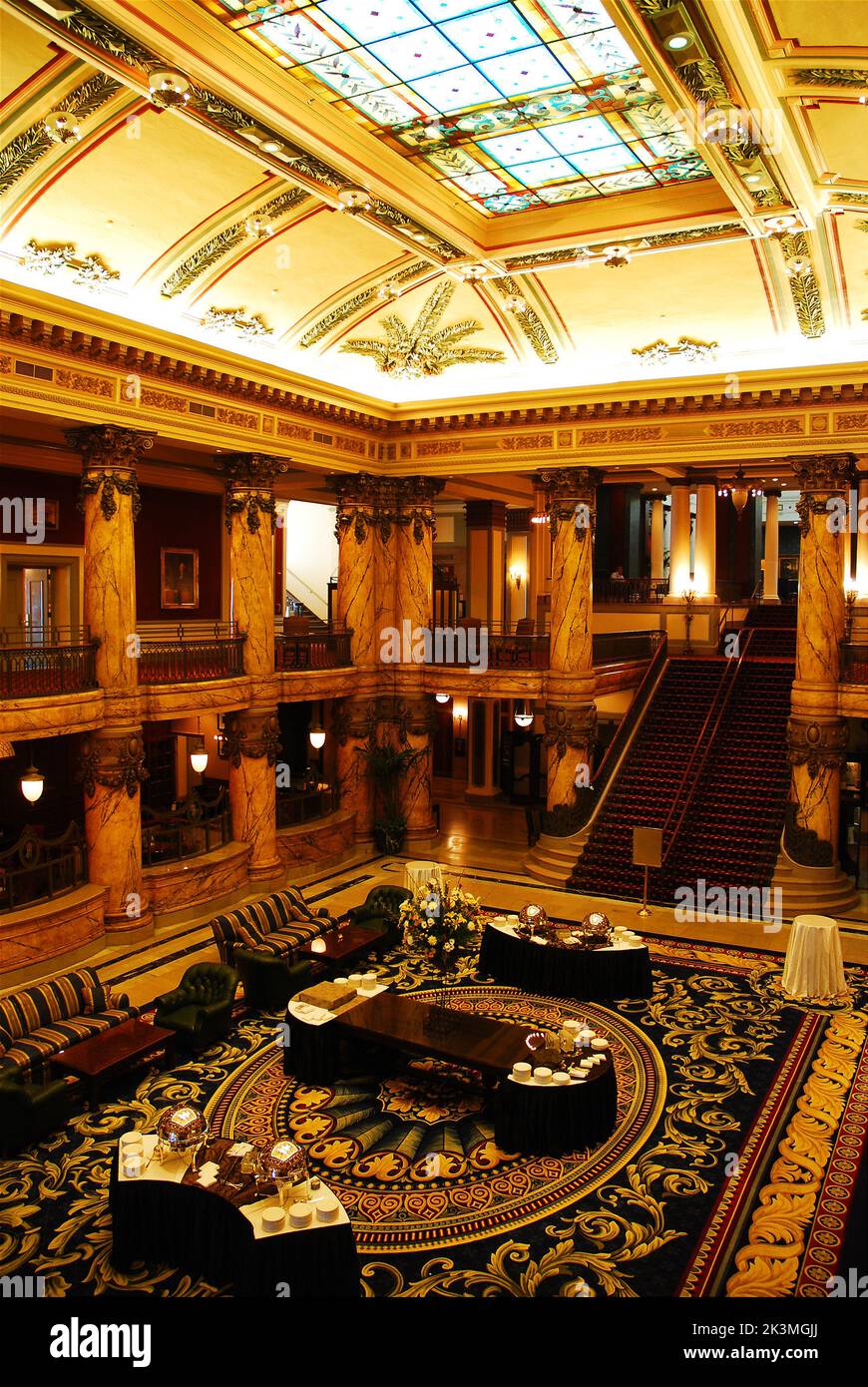 Hall dell'hotel Thomas Jefferson Foto Stock