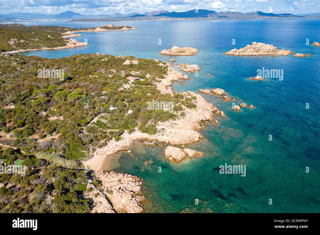 Sardinien Landschaft und Meer Foto Stock