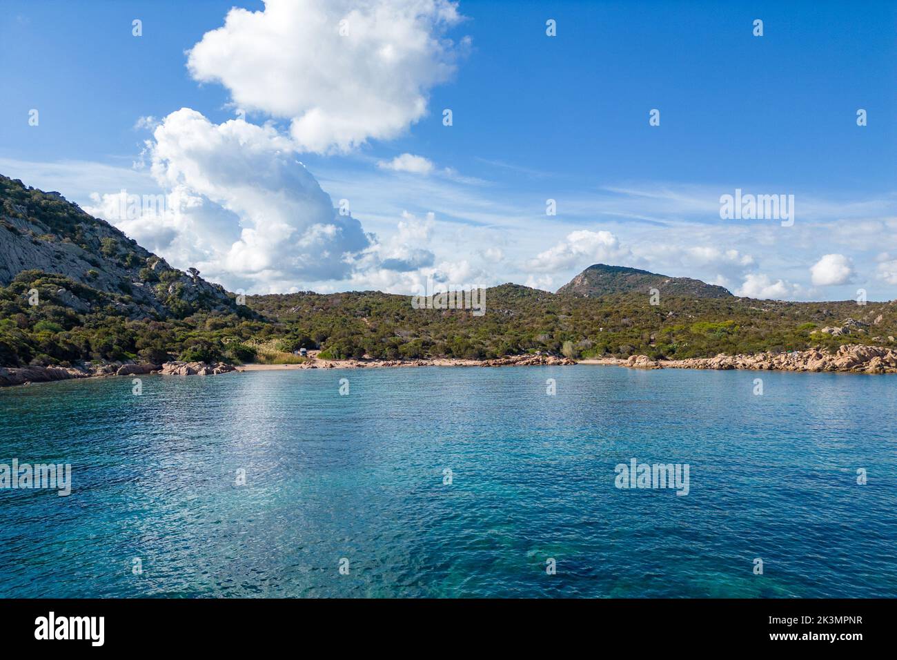 Sardinien Landschaft und Meer Foto Stock