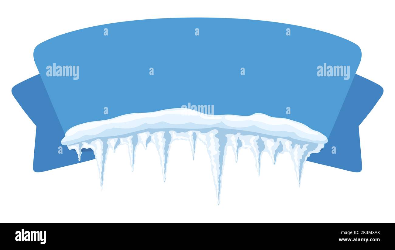 Sfondo invernale con i ghiaccioli. Buon Natale e Felice Capodanno. Illustrazione Vettoriale Sfondo invernale con i ghiaccioli. Buon Natale e Felice Capodanno. Illustrazione Vettoriale