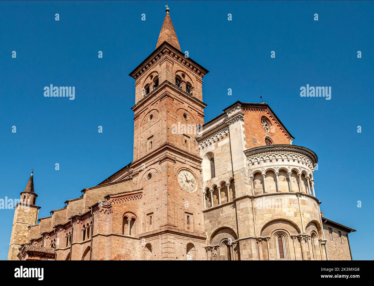 La Cattedrale di Fidenza, Emilia Romagna, Italia Foto Stock