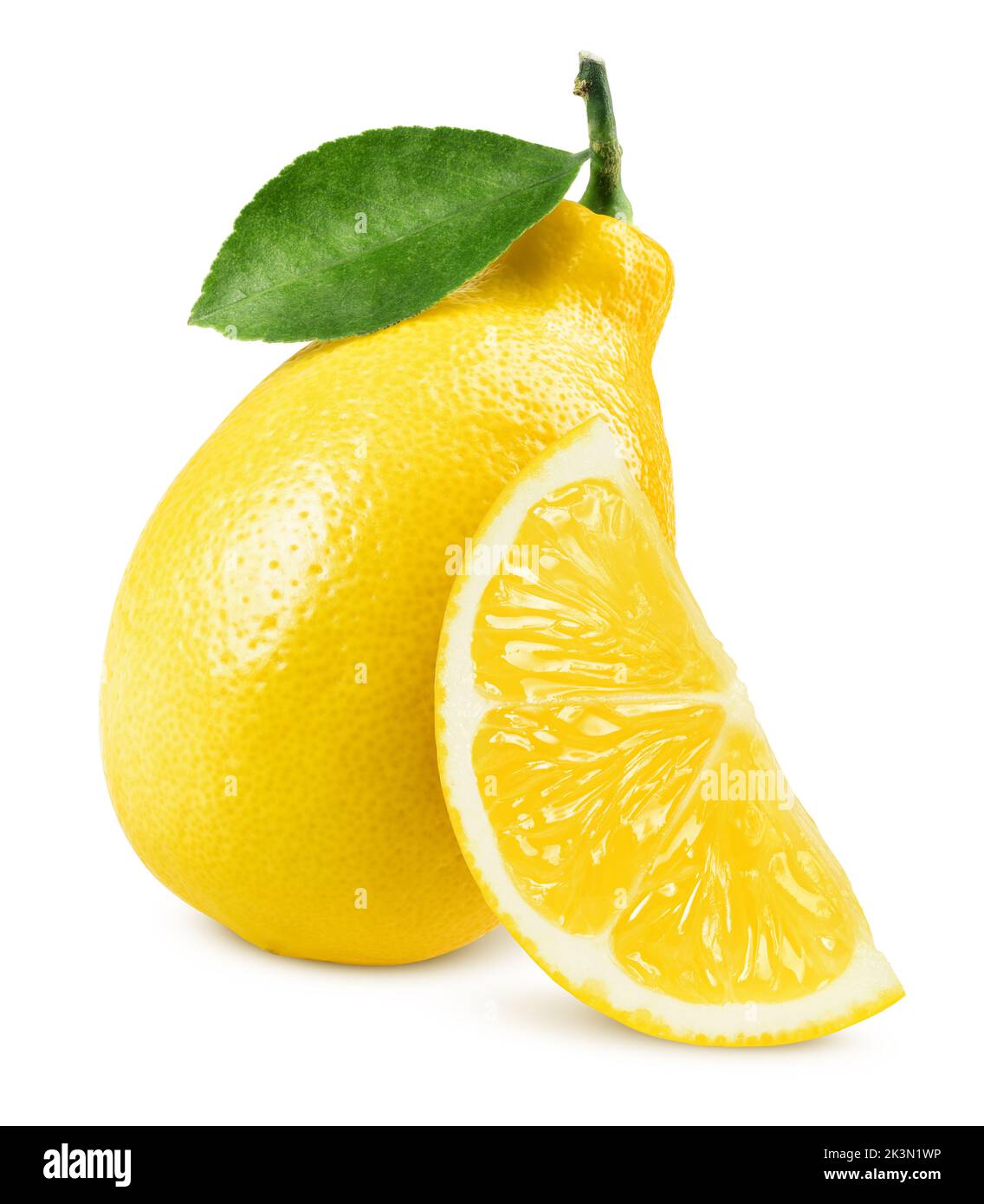 Limone, isolati su sfondo bianco, percorso di clipping, tutta la profondità di campo Foto Stock