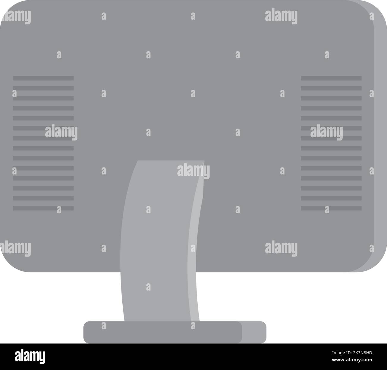 retro di un computer monitor Illustrazione Vettoriale