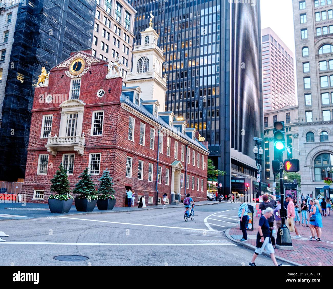 L'Old state House a Boston Foto Stock