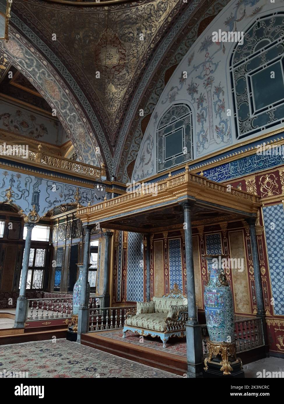 L'interno del Museo del Palazzo Topkapi a Istanbul, Turchia Foto Stock