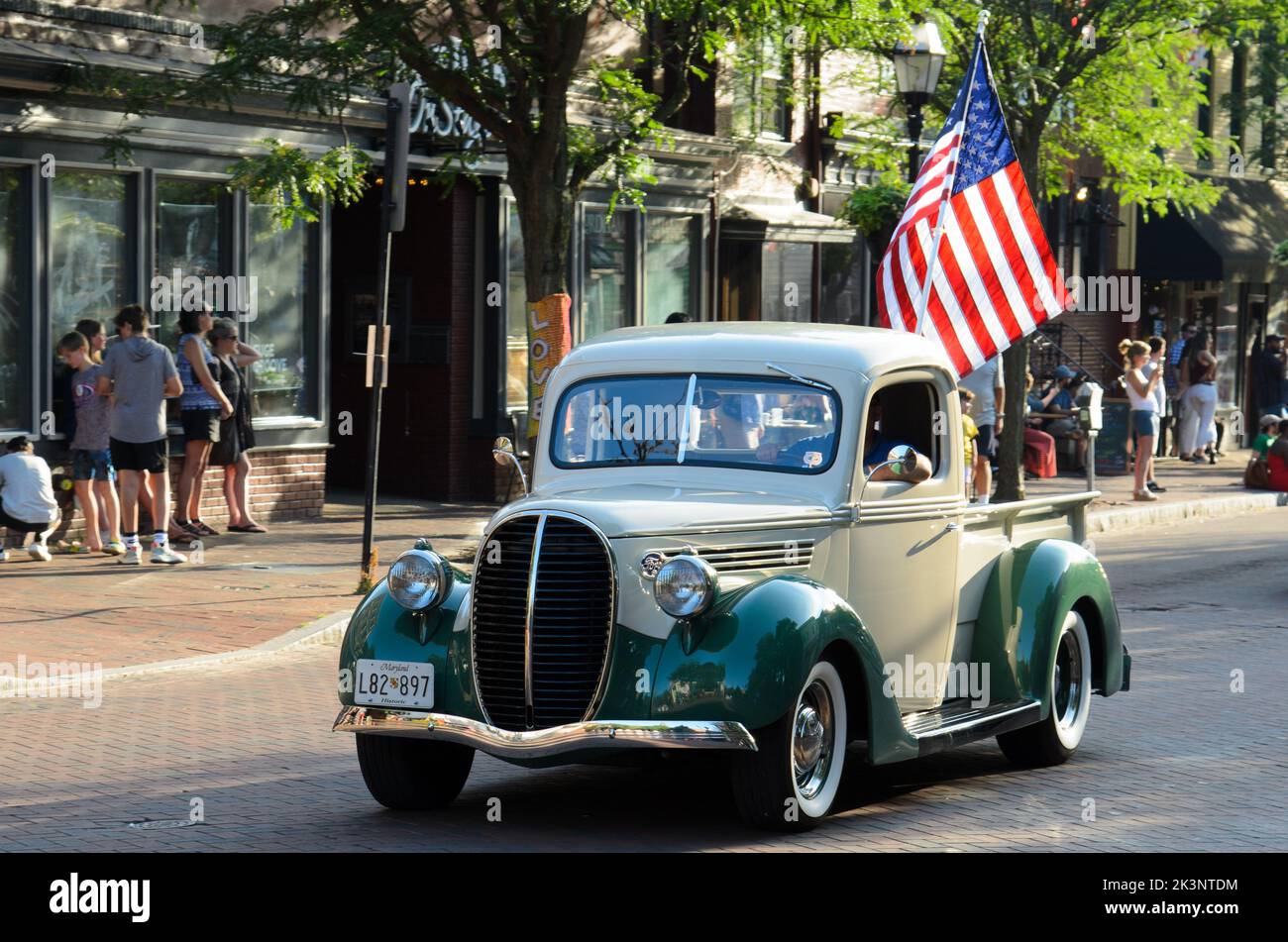 Il 4th luglio Parade ad Annapolis, Maryland, USA Foto Stock