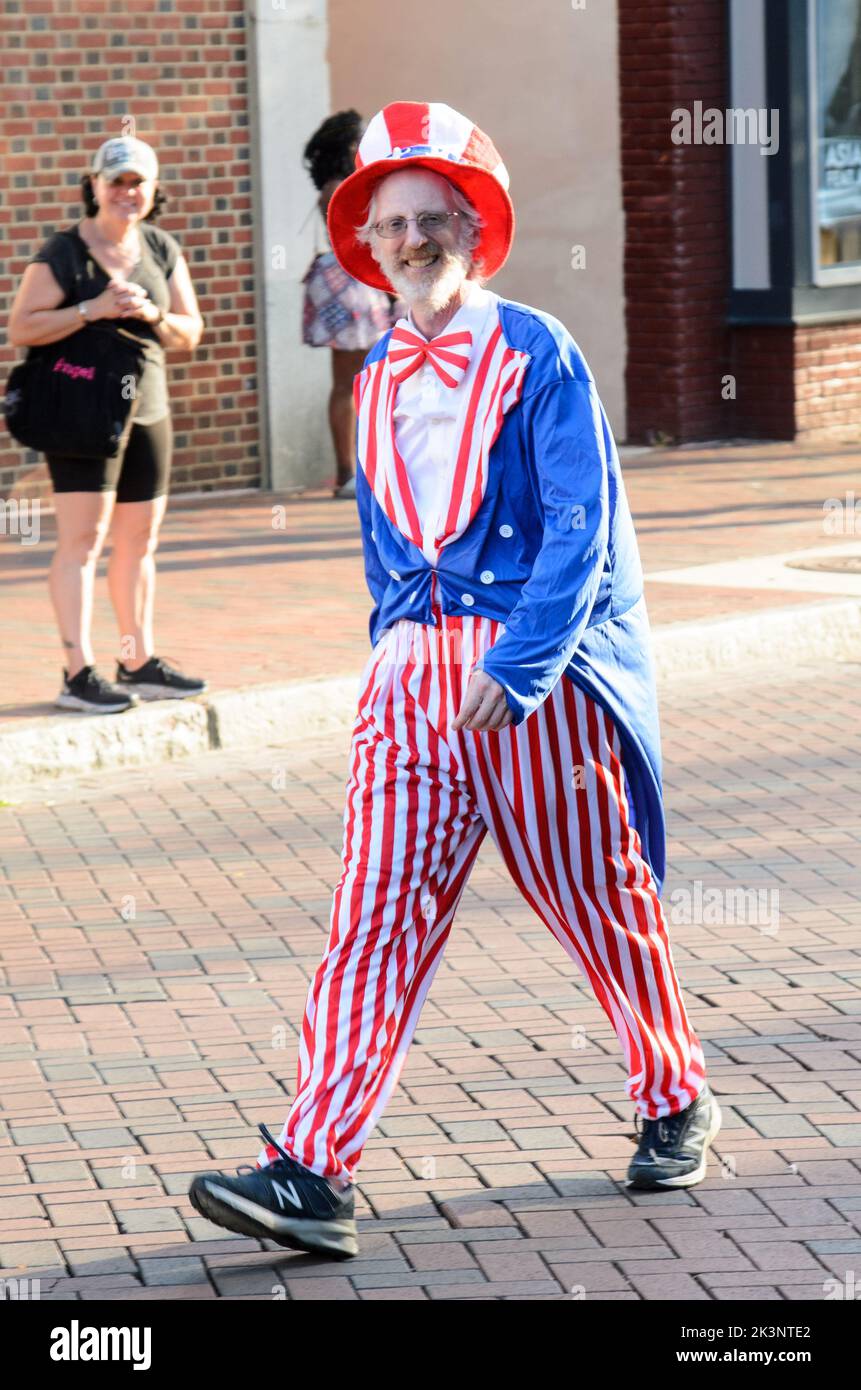 Il 4th luglio Parade ad Annapolis, Maryland, USA Foto Stock
