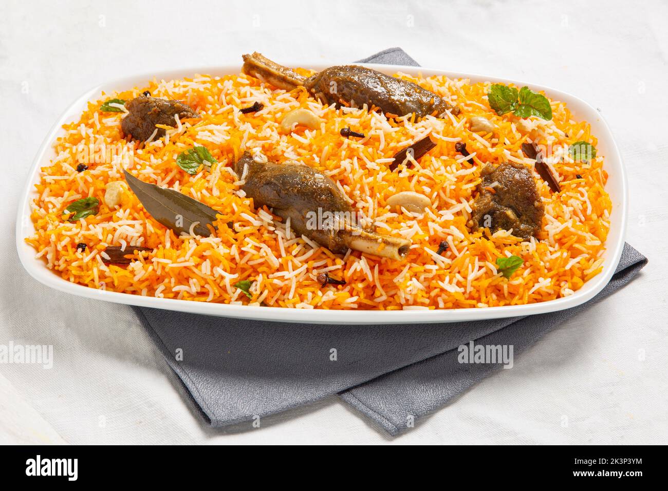 Pollo alla Cinigura Desi, Biriyani, Tehari, Biriyani Tehari indiani, Biriyani Tehari del Bangladesh. Biryani Polao Foto Stock