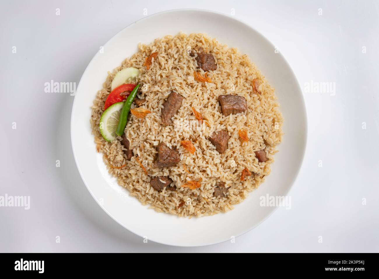 Pollo alla Cinigura Desi, Biriyani, Tehari, Biriyani Tehari indiani, Biriyani Tehari del Bangladesh. Biryani Polao Foto Stock