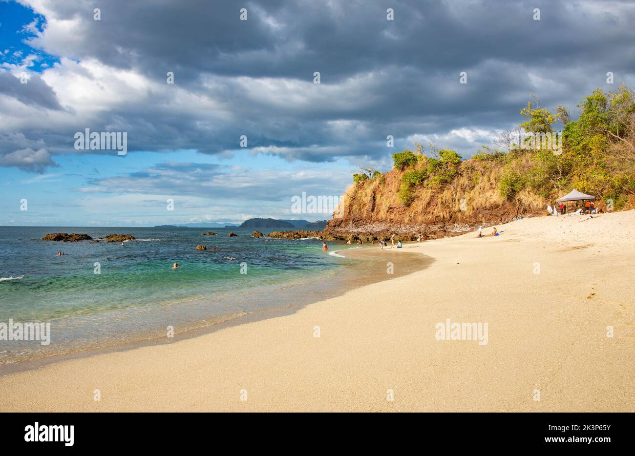 Bella Playa Conchal, una spiaggia fatta di conchiglie, Guanacaste, Costa Rica Foto Stock