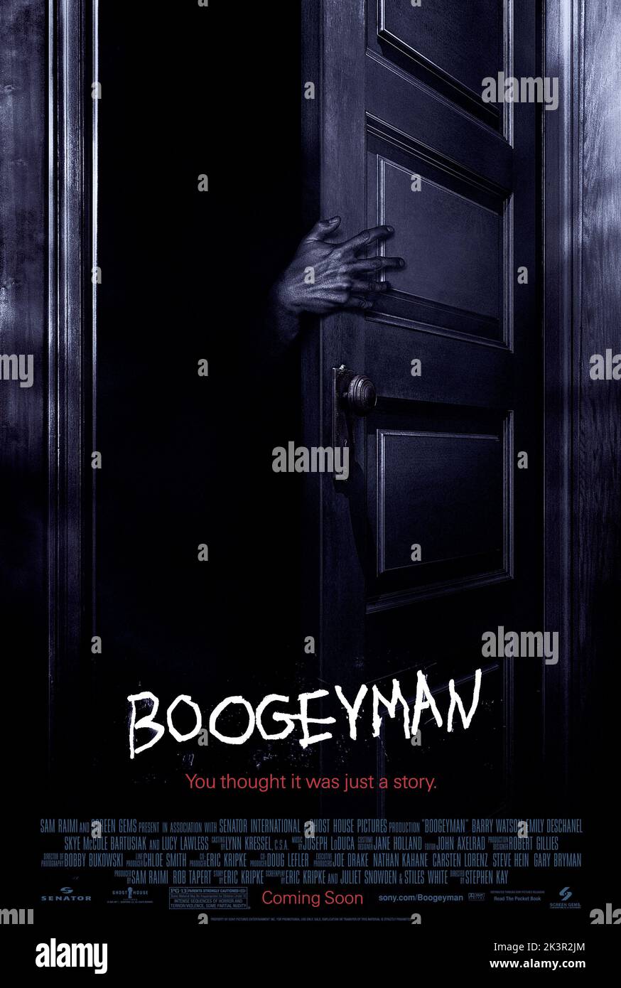 Film Poster Film: Boogeyman (USA/NZ/DE 2005) regista: Stephen T. Kay 04 febbraio 2005 **AVVERTENZA** questa fotografia è solo per uso editoriale ed è copyright di COLUMBIA TRISTAR e/o del fotografo assegnato dalla Film o Production Company e può essere riprodotta solo da pubblicazioni in concomitanza con la promozione del film di cui sopra. È richiesto un credito obbligatorio a COLUMBIA TRISTAR. Il fotografo deve essere accreditato anche quando è noto. Nessun uso commerciale può essere concesso senza autorizzazione scritta da parte della Film Company. Foto Stock