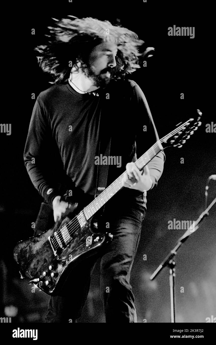 Dave Grohl - Foo Fighters, V2007, Hylands Park, Chelmsford, Essex, Regno Unito - 18 agosto 2007 Foto Stock