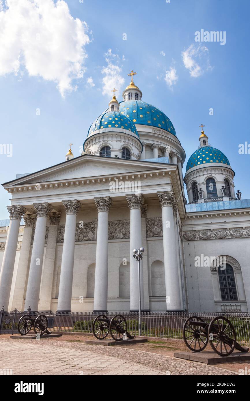 Cattedrale della Trinità (sobore Troitsky), chiesa ortodossa russa costruita tra il 1828 e il 1835, San Pietroburgo, Russia Foto Stock