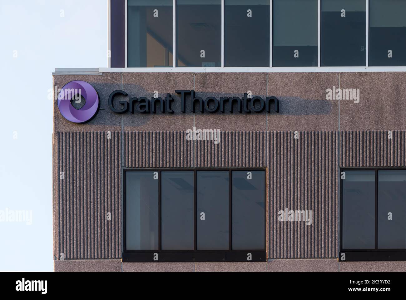 Grant Thornton, una società di contabilità con sede nel Regno Unito che fornisce servizi di assicurazione, consulenza fiscale, HALIFAX, NOVA SCOTIA, CANADA - SETTEMBRE 2022 Foto Stock