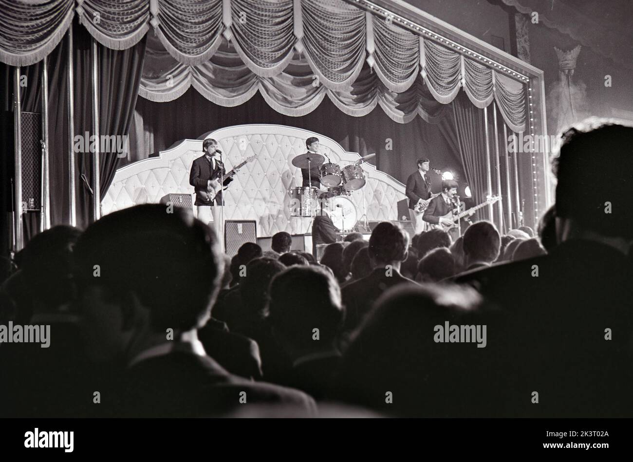 DAVE CLARK FIVE si esibisce al Tottenham Royal di Londra nel gennaio 1964. Foto: Tony Gale Foto Stock
