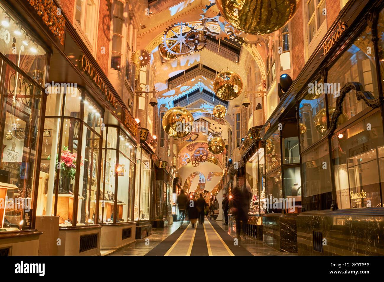 Burlington Arcade Christmas Addobbi, Piccadilly, Londra Foto Stock