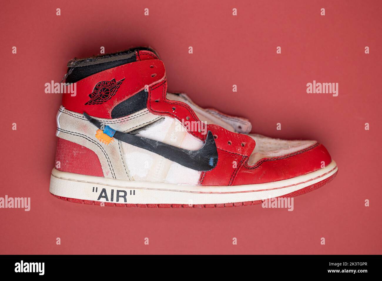 Sneaker Nike Air Jordan 1 hype. Scarpe da ginnastica rare Foto stock - Alamy