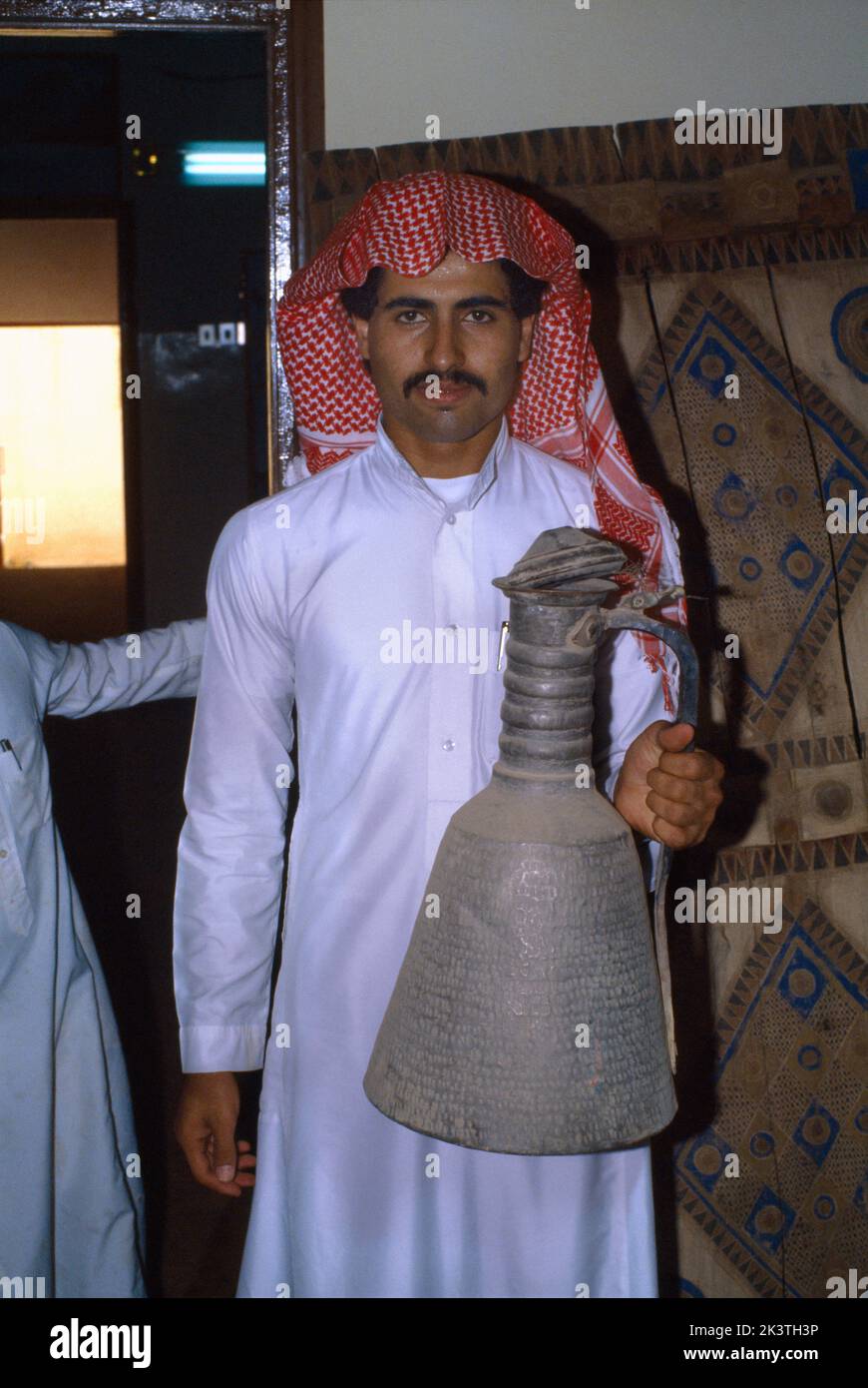 Museo dell'Arabia Saudita Museo di Harmah Pot. Acqua calda Foto Stock