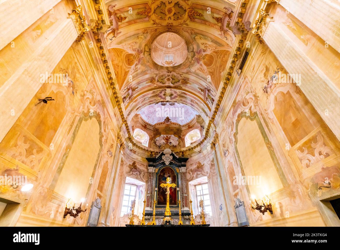 Il Santuario di Vicoforte (Santuario Regina Montis Regalis) è una chiesa monumentale situata nel comune di Vicoforte, in provincia di Cuneo, in Piemonte, Foto Stock