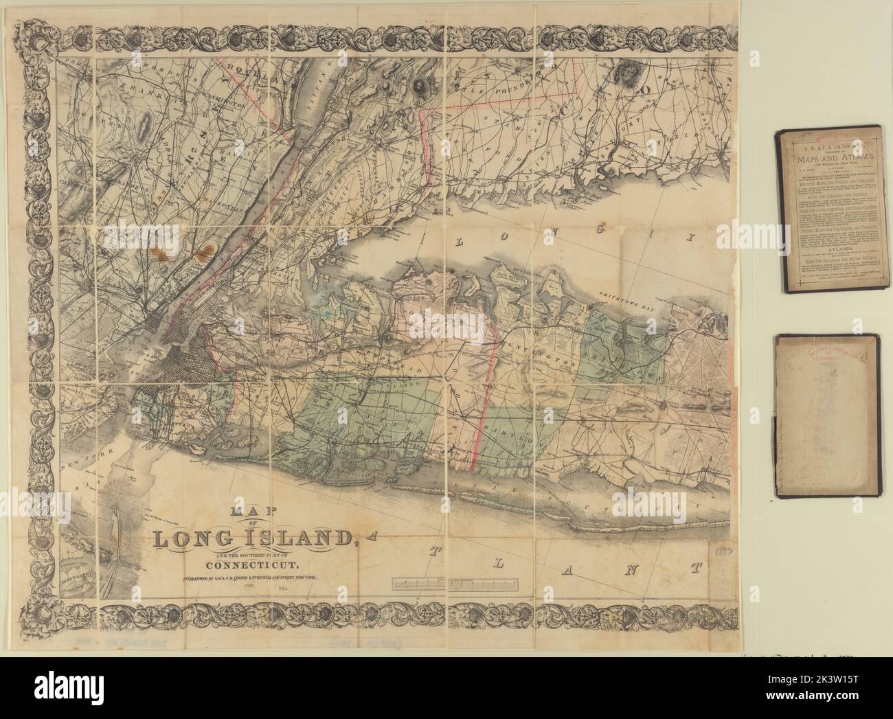 Mappa di Long Island e la parte meridionale della mappa cartografica di Long Island del Connecticut Colton. Mappe. 1883. Lionel Pincus e la Principessa Firyal Map Division. Strade , New York (Stato) , Long Island (N.Y.), Railroads , New York (Stato) , Long Island (N.Y.), Long Island (N.Y.), Long Island (N.Y.), Long Island (N.Y.) , Divisioni amministrative e politiche, New York (Stato) , Long Island (N.Y.) Foto Stock