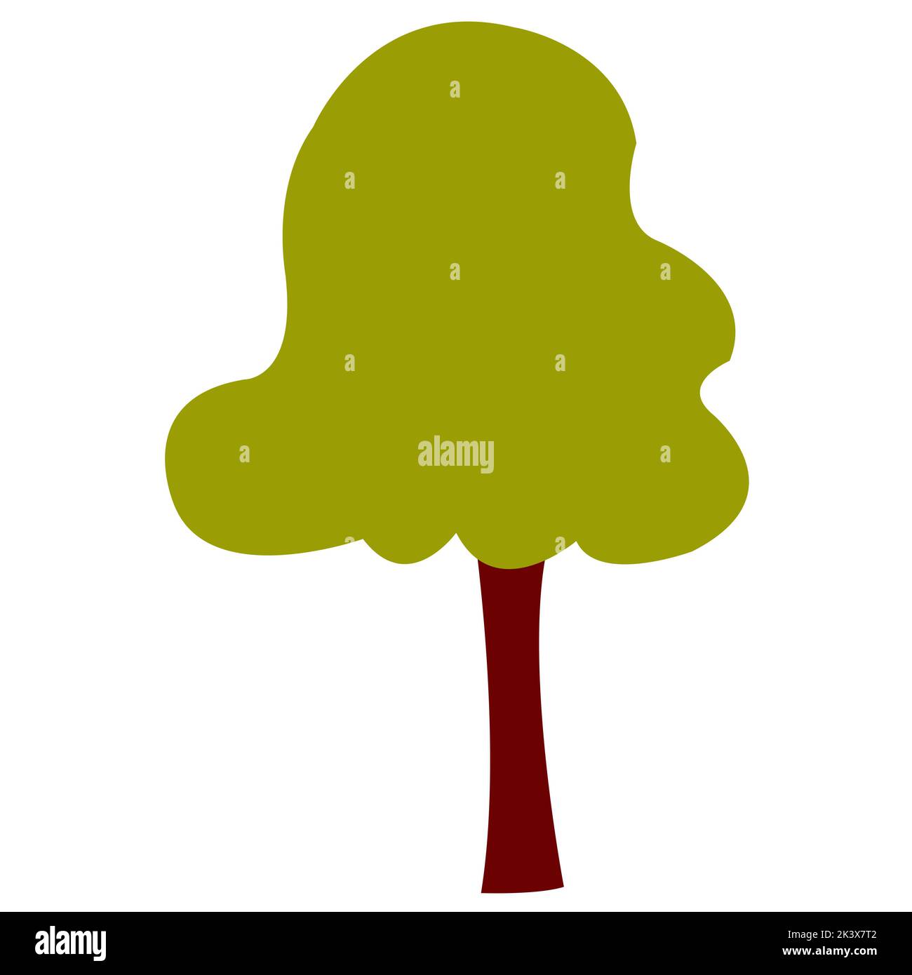 Impronta a forma di cartone animato piatto isolato su sfondo bianco. Illustrazione vettoriale della stampa della zampa in stile infantile per il web, la stampa o la pubblicità u Illustrazione Vettoriale