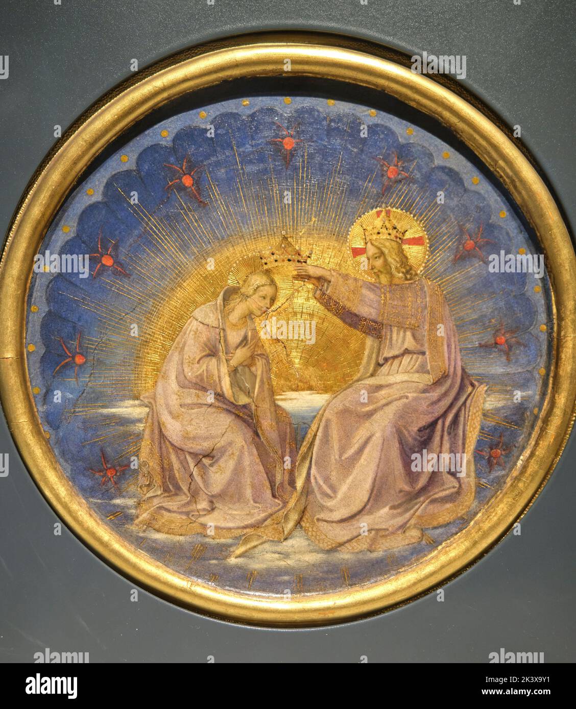 L'Incoronazione della Vergine di fra Angelico nel Museo San Marco di Firenze Foto Stock
