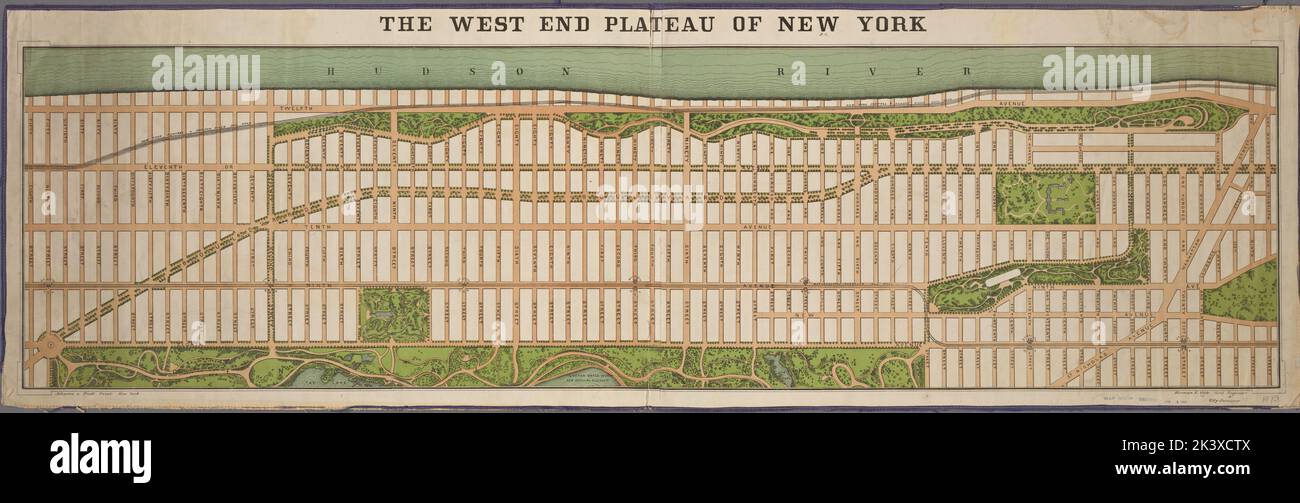 Viele, ingegnere civile e topografo urbano 1879. Cartografica. Mappe. Lionel Pincus e la Principessa Firyal Map Division. Manhattan (New York, N.Y.), New York (N.Y.), Streets , New York (state) , New York (N.Y.) Foto Stock
