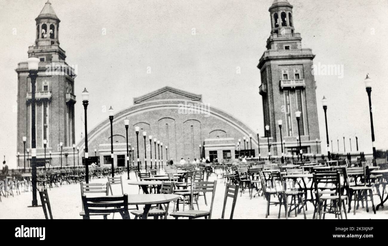 Navy Pier circa 1916, Municipal Pier, Chicago History Foto Stock