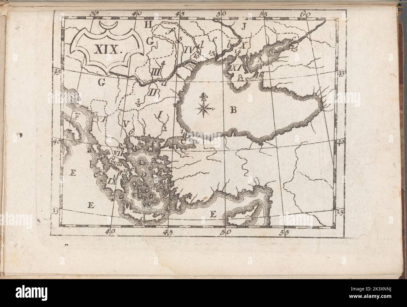 Atlas des enfans..., XIX Dilthey, Philipp Heinrich, 1723-1781. Cartografica. Mappe. 1768. Divisione Rare Book. Geografia Foto Stock