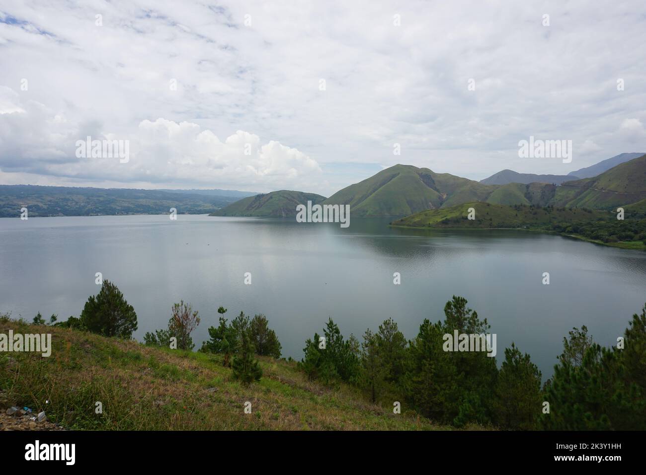 foto della destinazione di vacanza nel lago toba, sumatra nord indonesia Foto Stock