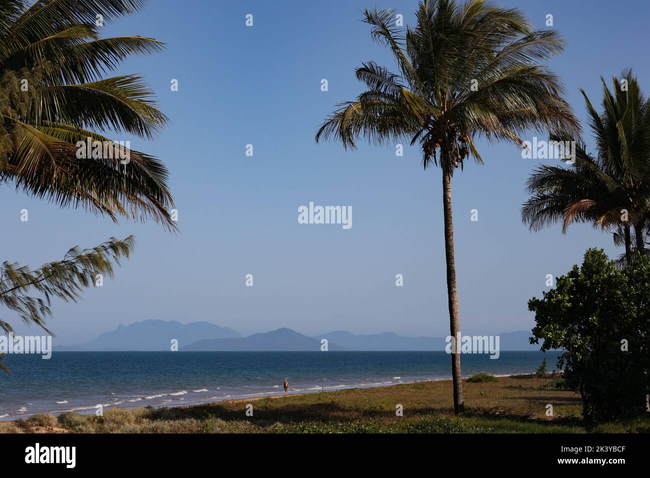 Dunk Island North Queensland Australia. Dunk Island è un paradiso tropicale appena fuori dal villaggio costiero di Mission Beach nel Queensland settentrionale. Foto Stock