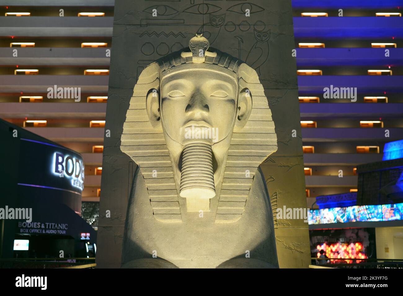 Luxor casino hotel situato sulla Las Vegas Strip, Nevada, USA Foto Stock
