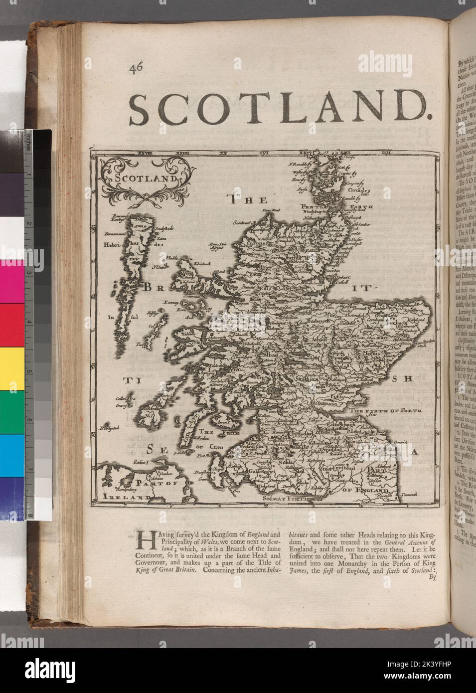 Scozia. Cartografica. Mappe, Atlantici. 1701. Lionel Pincus e la Principessa Firyal Map Division. Geografia Foto Stock
