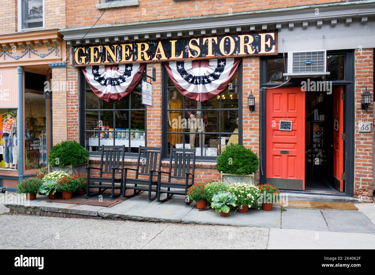 Cold Spring General Store sulla Main Street a Cold Spring, New York. Foto Stock