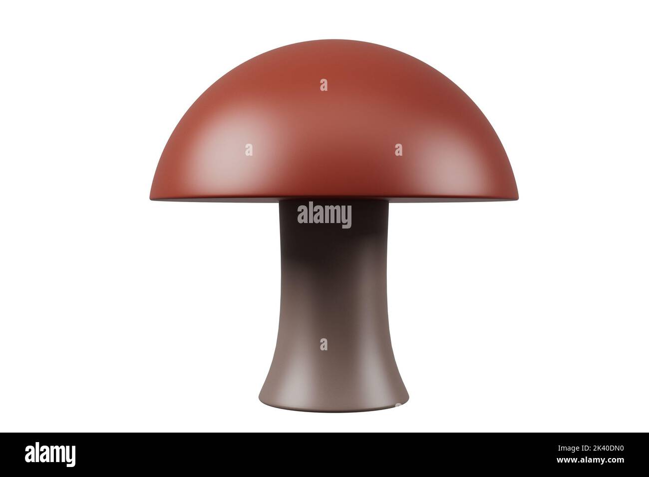 Happy Thahksgiving giorno fungo su sfondo bianco 3D render. Foto Stock