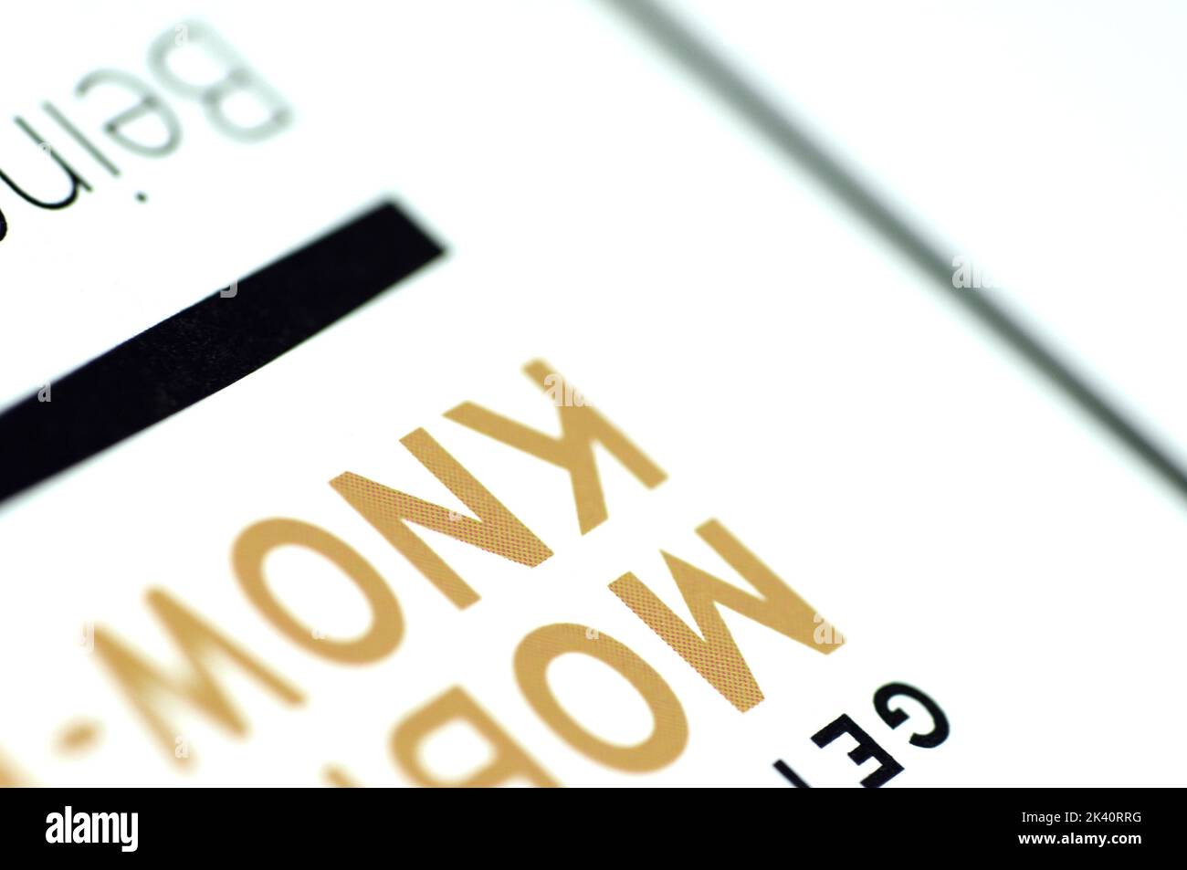 Foto stock con motivi di testo senza giunture Foto Stock