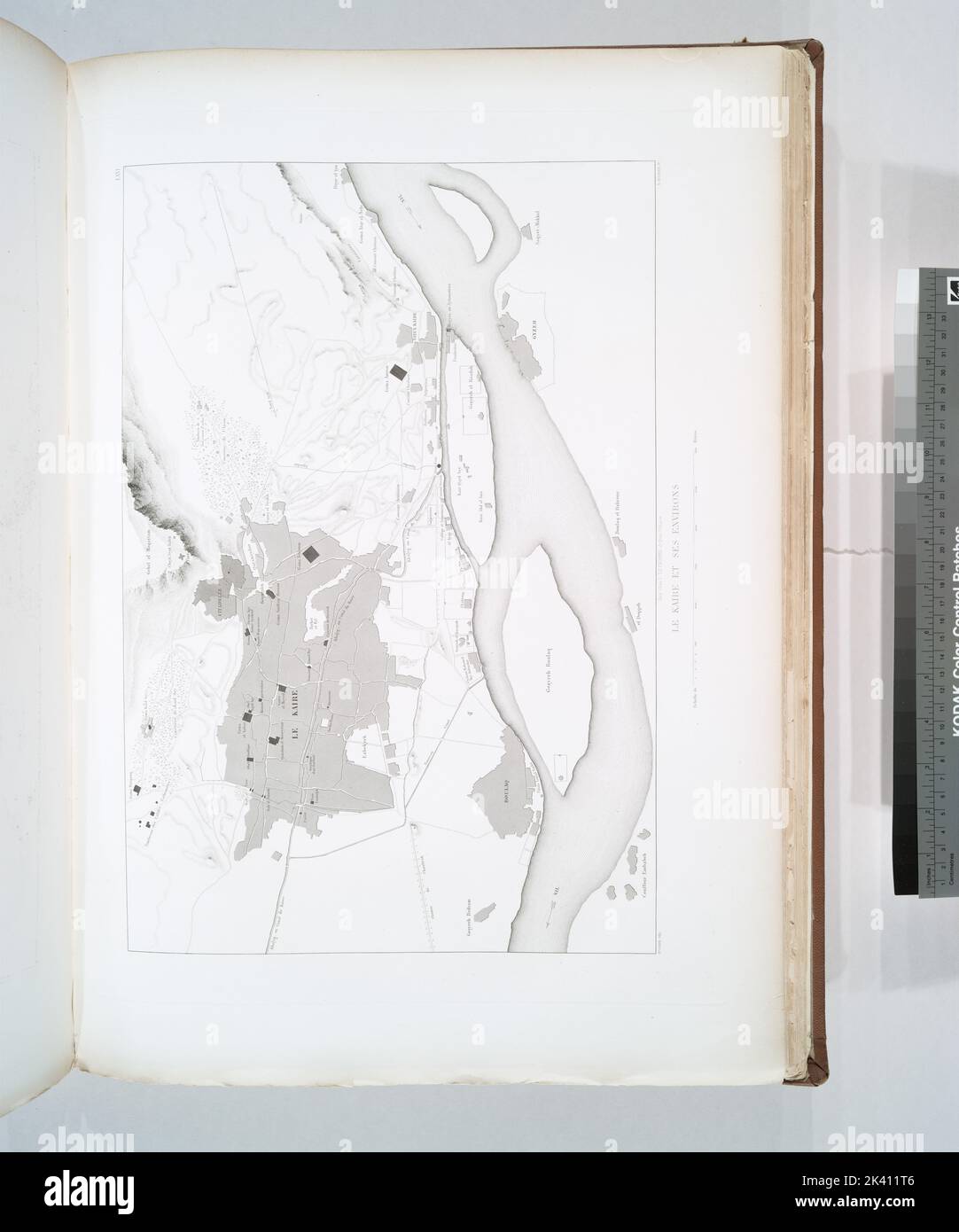Le Kaire et ses environs Coste, Pascal, 1787-1879. Firmin-Didot (ditta). Cartografica. Stampe, Mappe. 1839. La Divisione d'Arte, stampe e Fotografie Miriam e ira D. Wallach: Collezione d'Arte e architettura. Architettura islamica , Egitto , Cairo, architettura , Egitto , Cairo, architettura islamica, Cairo (Egitto), Nilo Foto Stock