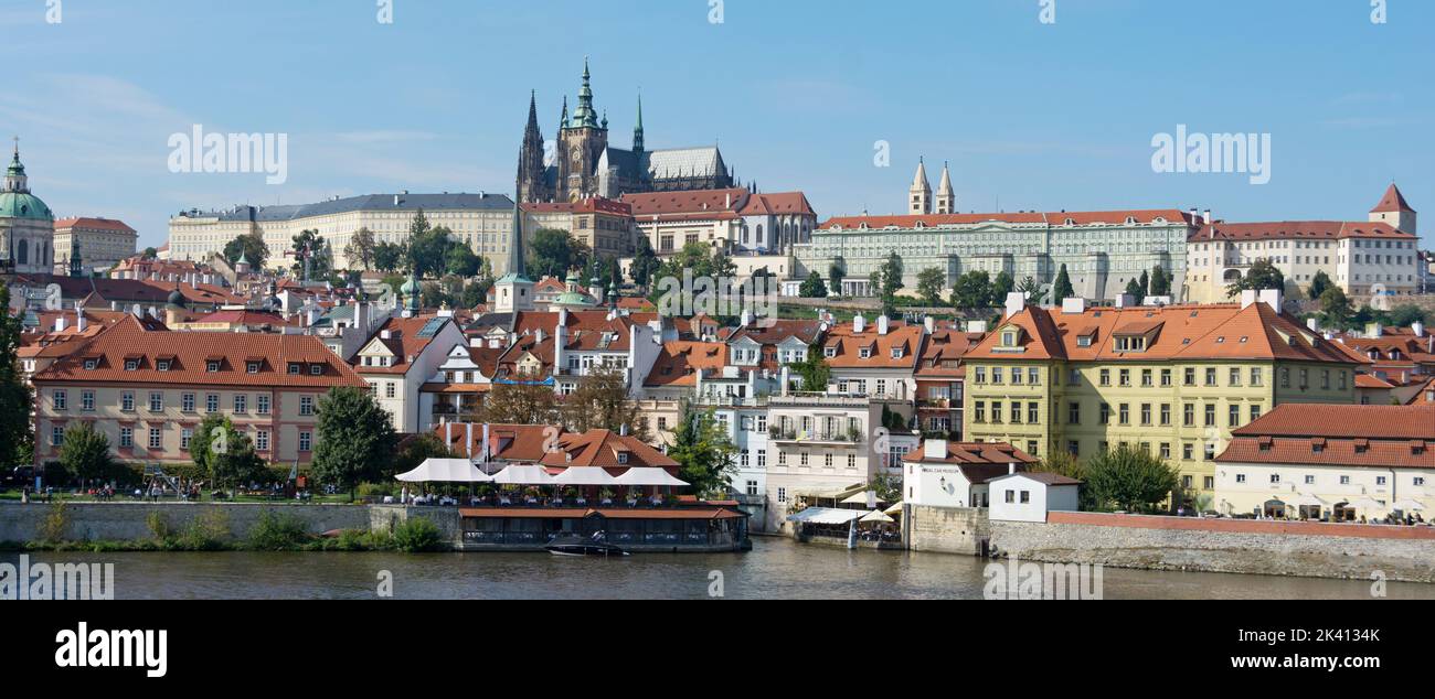 Serie fotografica di Praga: Foto panoramica del Castello di Praga Foto Stock