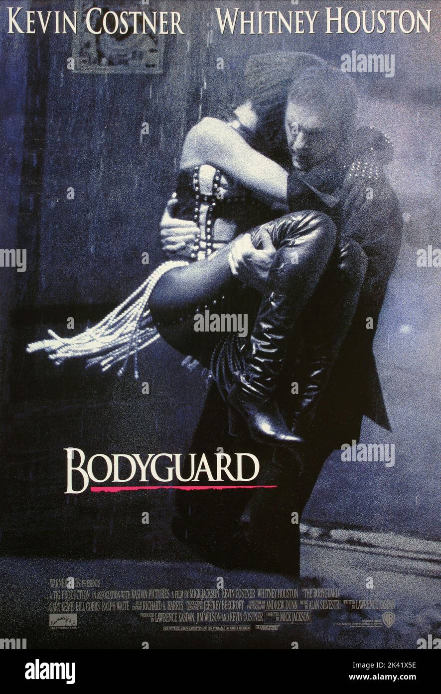 Bodyguard 1992. Poster del Bodyguard Movie. Foto Stock