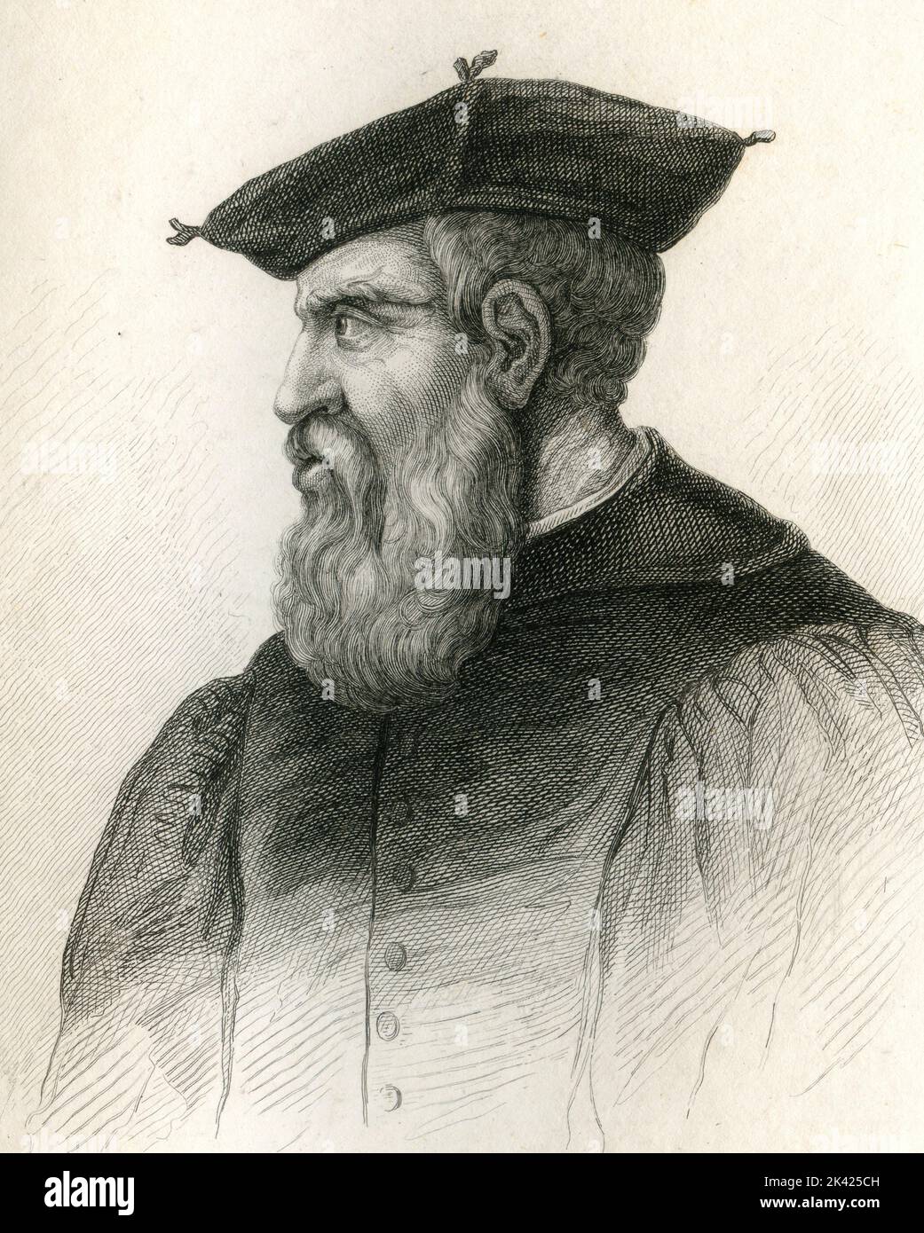 Ritratto di statista e condottiero italiano Andrea Doria, 1800 ca. Foto Stock