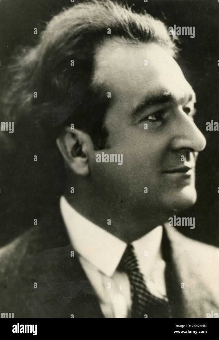 Ritratto del direttore artistico italiano Ottavio Scotti, Italia 1930s Foto Stock