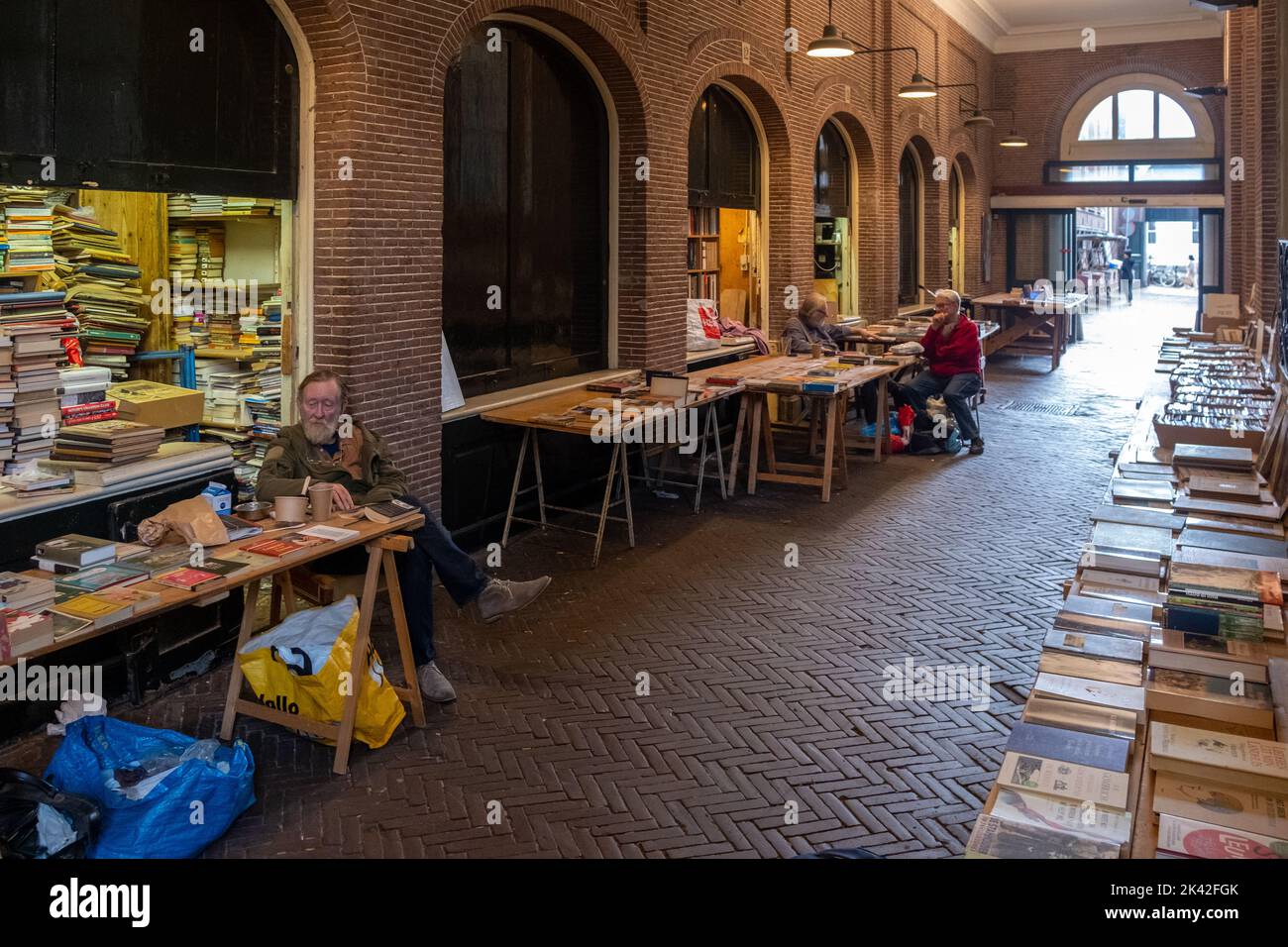 Mercato del libro di Oudemanhuispoort, Amsterdam, Paesi Bassi Foto Stock