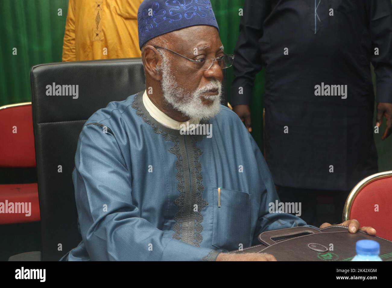 Ex capo di stato militare, Abdusalami Abubakar. Nigeria. Foto Stock